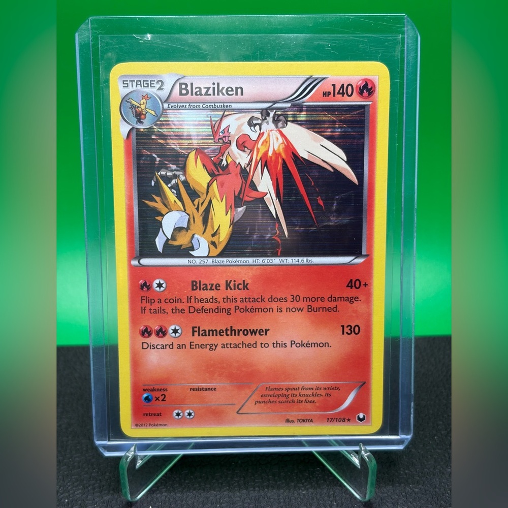 Dark Explorers Blaziken Holographic Card